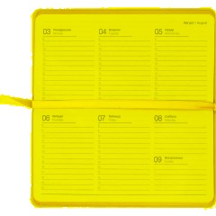 Еженедельник датированный 2026 IF 16х9см 64л, мягкий, Candy I1843/yellow - фото 9