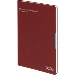 Ежедневник датированный 2026 ESCALADA А4 (210х297мм), 120л, бордовый 70207