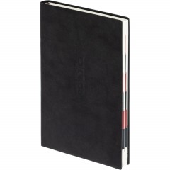 Ежедневник датированный 2026 ESCALADA А5 (146x211мм), 176л, черный 70269