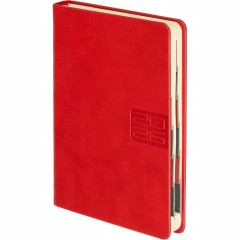 Ежедневник датированный 2026 ESCALADA А6+ (126x174мм), 176л, красный 70293