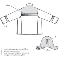 Куртка зим жен з46 сер/крас 88-92/182-188 - фото 22