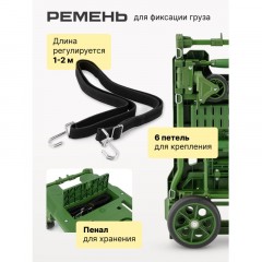 Тележка трансформер Стелла-техник FW-150TP складная, грузоподъемность150кг - фото 6