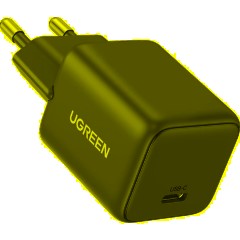 Зарядное устройство UGREEN сетевое X512 (55528) Mini 20W USB-C GaN EU серый - фото 3