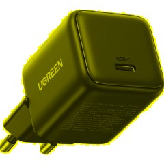 Зарядное устройство UGREEN сетевое X512 (55528) Mini 20W USB-C GaN EU серый - фото 4