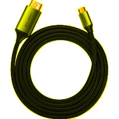 Кабель UGREEN MM142 (50570)USB-C to HDMI M-to-M Aluminum Shell 1,5 м серый - фото 2