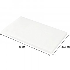 Доска разделочная 530х325мм h18мм (GN 1/1) белая 53032518W - фото 2