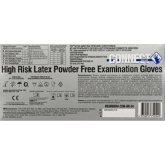 Перчатки мед.смотров. латекс,н/с,н/о, CONNECT High Risk L 25пар/уп, ПС - фото 7