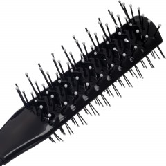 Расческа вентилируемая Lei, двухсторонняя,  пластик, чер - фото 2