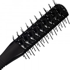 Расческа вентилируемая Lei, двухсторонняя,  пластик, чер - фото 4