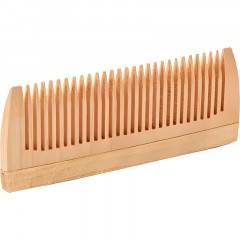 Расческа - гребень Lei, деревянный, без ручки, 27 зубьев - фото 3