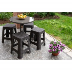 Табурет XPP_Ротанг h45 см коричневый - фото 3