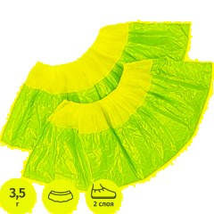 Бахилы н/с, п/э 2х слойн.текстур. 3,5г б-син.ПНД-8/8/1р-Б-С, 50пар/уп