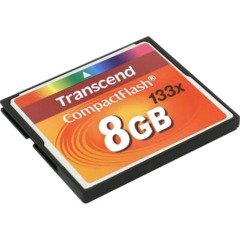 Карта памяти Compact flash CF Transcend 8GB 133X Ultra Speed, TS8GCF133 - фото 2