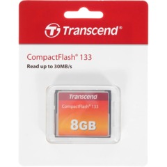 Карта памяти Compact flash CF Transcend 8GB 133X Ultra Speed, TS8GCF133 - фото 3