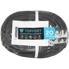 Удлинитель Topfort КГ 3х1,5кв.мм 20м в бухте 3 гнезда, с/з.,с/загл.,IP44 - фото 4