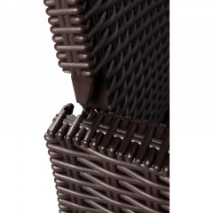 Диван TDT_двухместный садовый коричневый под ротанг - фото 5