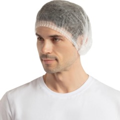 Шапочка - клип одноразовая TOPFORT 10 г Шарлотта белая (200 шт/уп) - фото 2