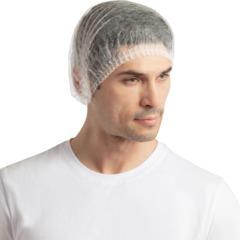 Шапочка - клип одноразовая TOPFORT 10 г Шарлотта белая (200 шт/уп) - фото 5