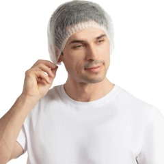 Шапочка - клип одноразовая TOPFORT 10 г Шарлотта белая (200 шт/уп) - фото 6