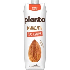 Напиток растительный Planto миндальный без сахара 1,2% 1л - фото 2