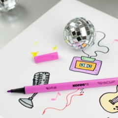 Фломастеры K-BEATS наб 15цв в коробке,пастель,неон.цв - фото 9