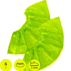 Бахилы н/с, п/э Особопрочные с 2й рез, 6г ПНД2-8/18/2р-С-С голуб 350 пар/уп