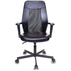 Кресло 0MX_VB_EChair-225 PTW к/з черный, сетка черна я - фото 3