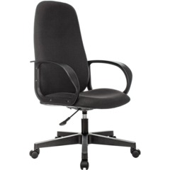 Кресло 0MX_VB_Echair-660 ТC ткань черный пластик