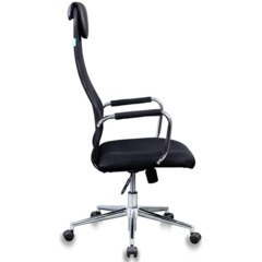 Кресло 0MX_VB_Бюрократ KB-9N/BLACK ткань,сетка черный TW-01 TW-11, хром - фото 3