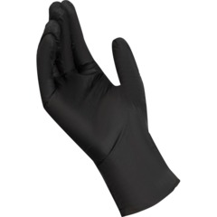 Перчатки нитрил. о/р, н/о, н/с FOXY-GLOVES (М) черный уп/2шт - фото 2