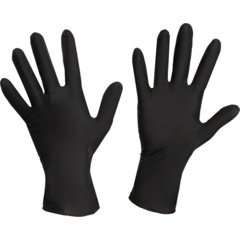 Перчатки нитрил. о/р, н/о, н/с FOXY-GLOVES (М) черный уп/2шт - фото 3