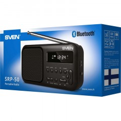 Радиоприемник Sven SRP-50, 3Вт, BT/FM/USB-C, будильник, встр аккум - фото 3