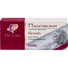 Пластилин скульптурный Люкс, белый, 1000 г 34С 2245-08 набор - фото 2