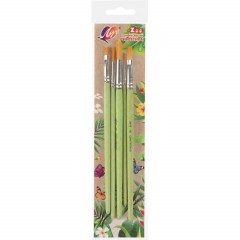 Набор кистей ZOO,5шт.СИНТЕТИКА(круглые№1,3,5;плоские№6,8)33С 2187-08