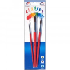 Набор кистей Классика цвета, 3 шт. ПОНИ (круглые № 2, 5, 8) 33С 2177-08