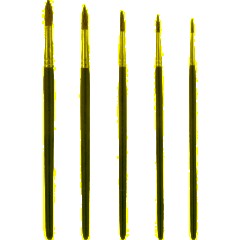 Набор кистей Классика цвета, 5 шт. ПОНИ (круглые №1,2,3,4,5) 33С 2178-08 - фото 3