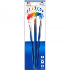 Набор кистей Классика цвета, 3 шт. СИНТЕТИКА (круглые№2,3,5) 33С 2179-08