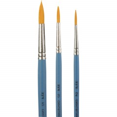 Набор кистей Классика цвета, 3 шт. СИНТЕТИКА (круглые№2,3,5) 33С 2179-08 - фото 3