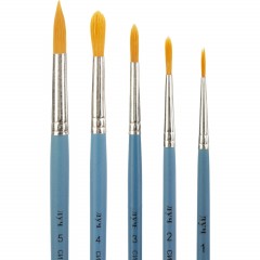 Набор кистей Классика цвета,5шт.СИНТЕТИКА(круглые №1,2,3,4,5) 33С 2180-08 - фото 3