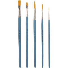 Набор кистей Классика цв.5штСИНТЕТИКА(круглые№1,3,5;плоские№6,8)33С 2182-08 - фото 2