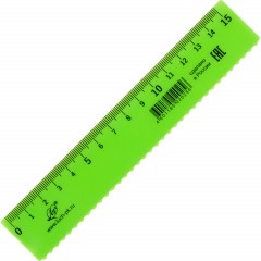 Линейка 15 см, непрозрачная, с волнистым краем, ассорти 34С 2253-08 - фото 5