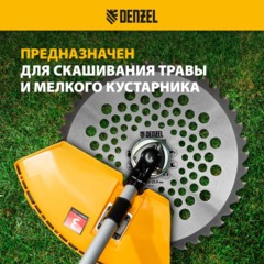 Нож зубчатый (диск) для триммера Denzel, 255 х 25,4 мм, 40 зубьев (96381) - фото 8
