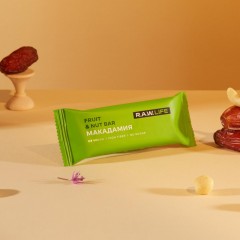 Батончик R.A.W.LIFE орехово-фруктовый Макадамия, 47гx15шт/уп - фото 4