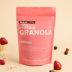 Гранола протеиновая R.A.W.LIFE  Ягоды, 220г - фото 3