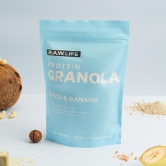Гранола протеиновая R.A.W.LIFE Кокос-Банан, 220г - фото 3