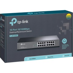Коммутатор TP-Link TL-SF1016DS (L2) 16x100Мбит/с неуправляемый - фото 4