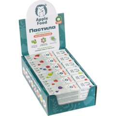 Пастила Apple Food слив_барб_гр_абр_клуб_лес.яг_виш_ябл (960г) 40гx24шт/уп - фото 2