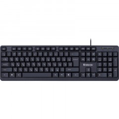 Клавиатура Defender Daily HB-162 RU проводн,черный,104кнопки+FN, 1.8м 45162