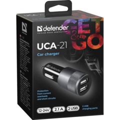 Зарядное устройство автомобильное Defender UCA-21 2USB, 5V/2.1A (83821) - фото 5