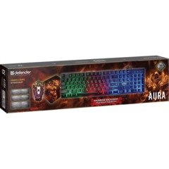 Набор клавиатура+мышь Defender +коврик Aura MKP-117 RU,Light игров. (52117) - фото 10